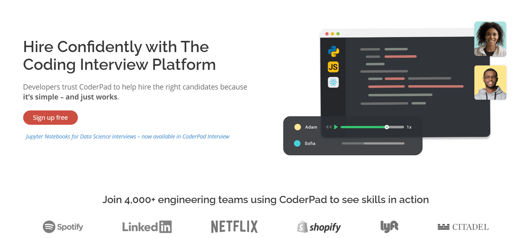 Coding Interview & Technical Assessment Platform - CoderPad